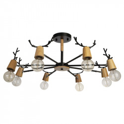 Люстра на штанге LOFT IT 10024/8 Black SVEN