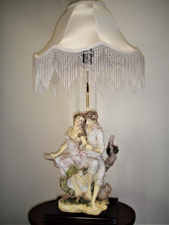 Настольная лампа с абажуром "Пара" 50-259, высота 80 см