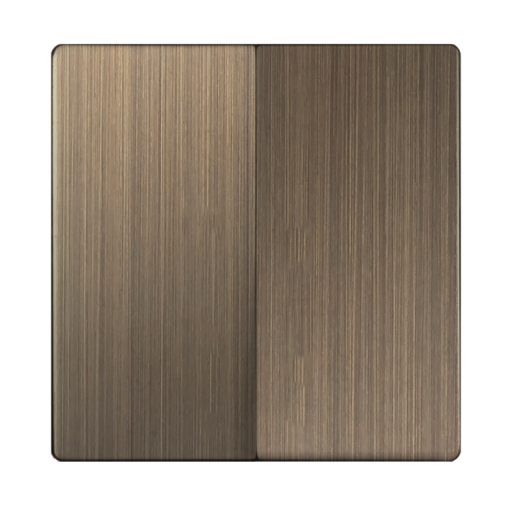 Набор клавиш для выключателя двухклавишного бронзовый Werkel W1129012 (WL12-SW-2G-CP)