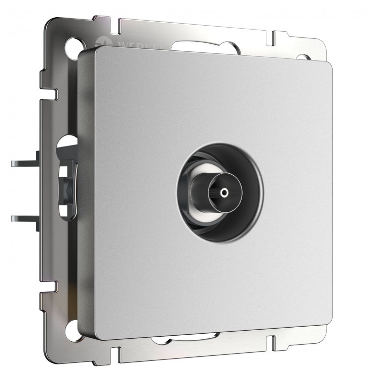 ТВ-розетка оконечная (серебряный матовый) W1183065 Werkel