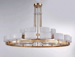 Подвесная люстра Newport 4338+16/C gold