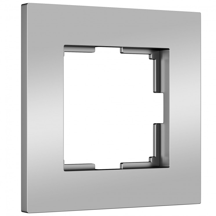 Рамка на 1 пост Slab (серебро матовый) Werkel W0012965
