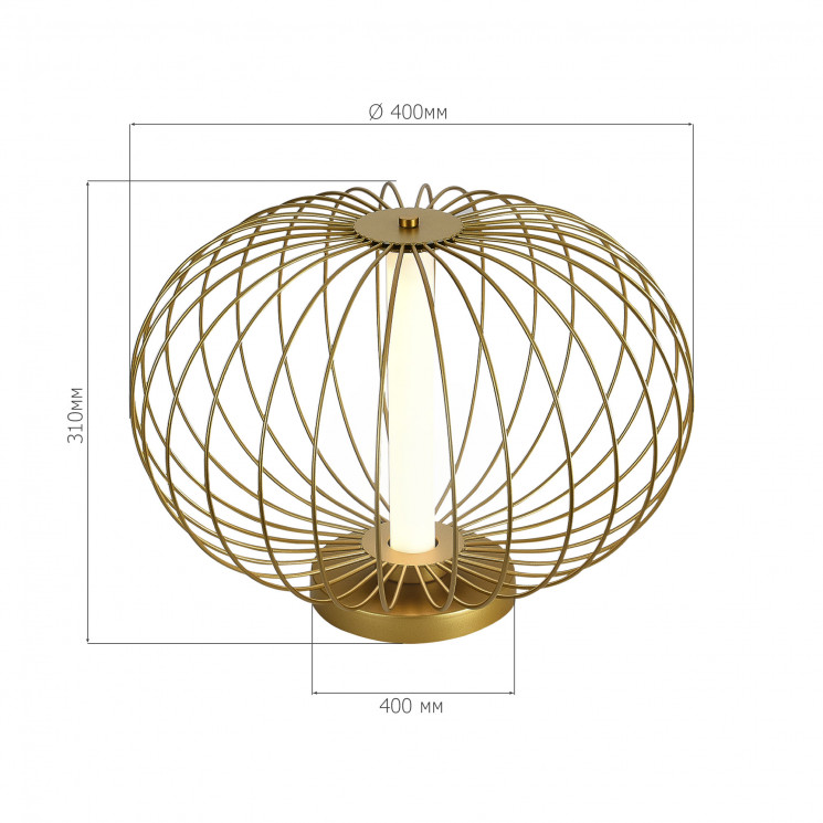 Прикроватная лампа ST Luce Золотистый/Золотистый LED 1*10W 3000K         SL6124.204.01