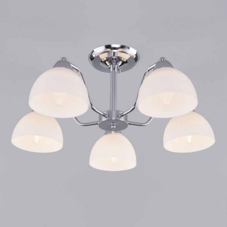 Люстра на штанге Eurosvet 30172/5 хром Carissa