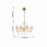 Люстра подвесная Favourite 2425-8P Mieder