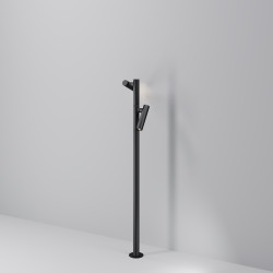 Ландшафтный светильник Maytoni O494FL-L20B3K Торк / Torq 3000К 2х10Вт IP 65 Диаметр 5 см Высота 120 см черный