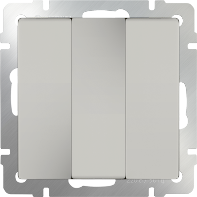 Выключатель трехклавишный слоновая кость Werkel W1130003 (WL03-SW-3G-ivory)