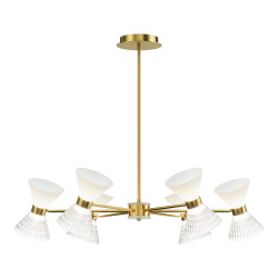 Светильник подвесной ST Luce латунь/прозрачный, белый, латунь G9 LED 12*5W       SL2004.303.12