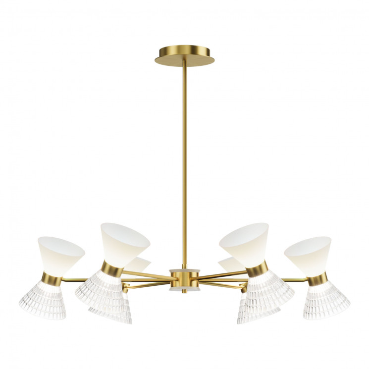 Светильник подвесной ST Luce латунь/прозрачный, белый, латунь G9 LED 12*5W       SL2004.303.12