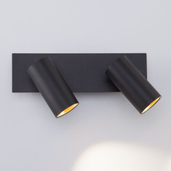 Спот Eurosvet 20066/2 LED черный/золото FLEUR