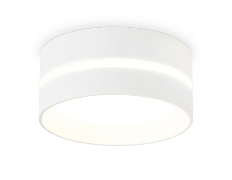 Накладной точечный светильник GX53 с акрилом TN5391 SWH/FR белый песок/белый матовый GX53 IP44 D85*55 Ambrella Light TN5391