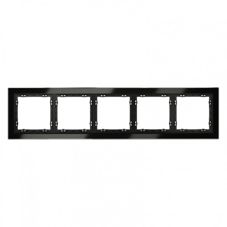 Рамка 5 постов VOLTUM VLS110508 черный