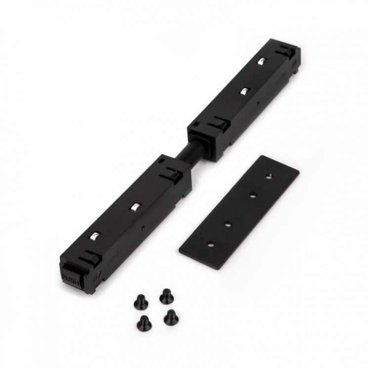 Подвод питания Elektrostandard Slim Magnetic Прямой коннектор и планка (1 шт.) 85096/00 Track Black magnet