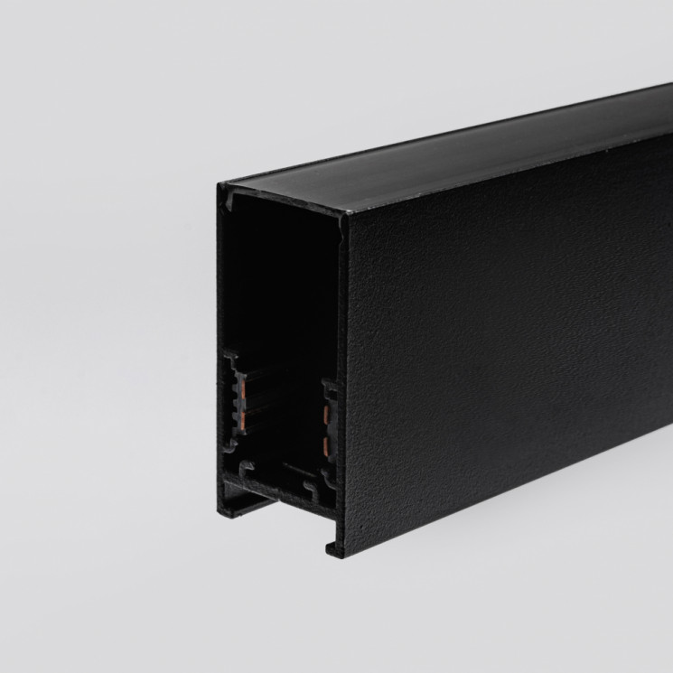 Магнитный накладной трековый шинопровод 48В Terra MKT-2S-200-B 2м Черный Mikami