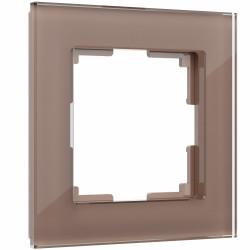 Рамка на 1 пост (латте, стекло) W0011142 Werkel