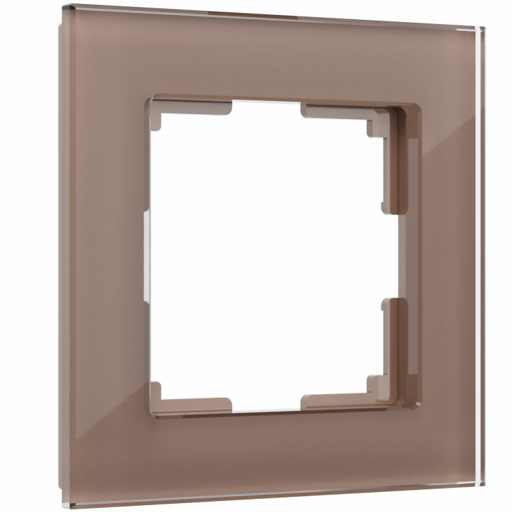 Рамка на 1 пост (латте, стекло) W0011142 Werkel