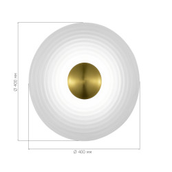 Светильник настенный ST Luce Латунь/Прозрачный LED 1*6W 3000K         SL6125.311.01