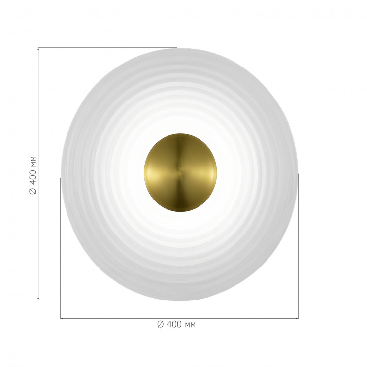 Светильник настенный ST Luce Латунь/Прозрачный LED 1*6W 3000K         SL6125.311.01