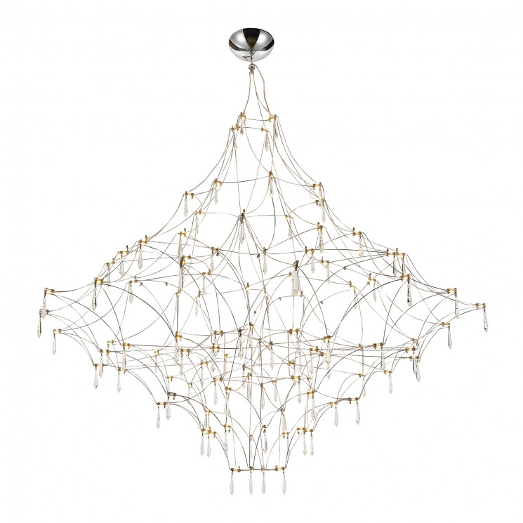 Светильник подвесной ST Luce Хром/Прозрачный LED 114*0,5W 3000K         SL6601.103.114