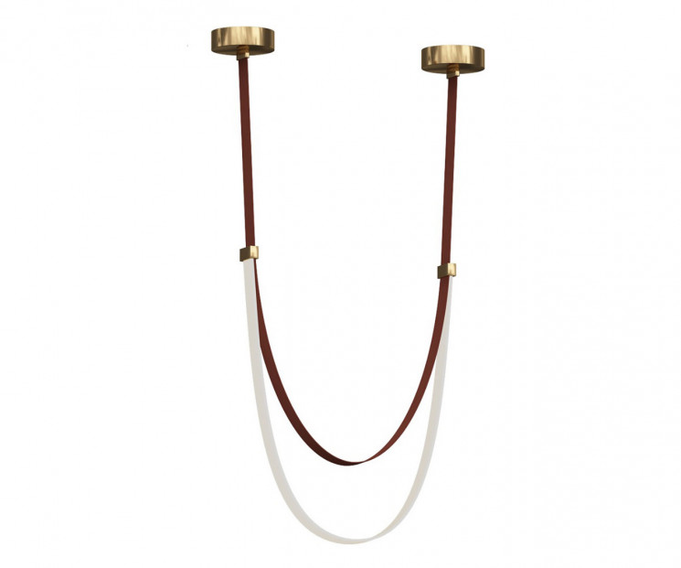 Подвес Kink Light 07689A-120,04 Лирд коричневый h120 (длина ремня 240см) Led 56W (4000K)