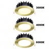 Встраиваемый светодиодный светильник с переключателем цветовой температуры NOVOTECH LANTE 358950