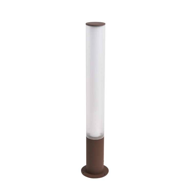 Уличный светильник ODEON LIGHT 7180/22GL NATURE IP65 LED 22W 2500Лм 3000K 281° 220-240V CORTENA Диаметр 10 см Высота 85 см коричневый/акрил/металл