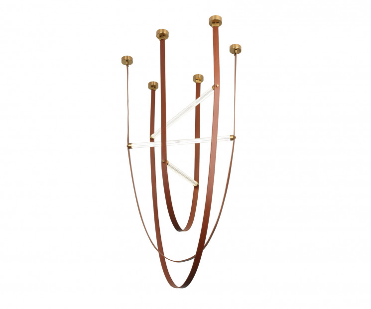 Подвес Kink Light Ровекс коричневый L120+L140+L150 Led 46W (4000K) 07686-120+140+150,04