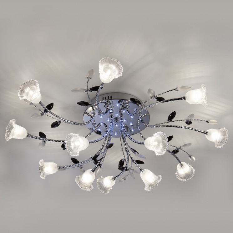 Потолочный светильник  Eurosvet Florescence 80114/12 хром/белый