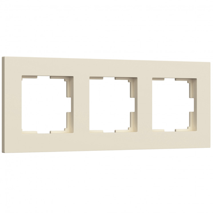 Рамка на 3 поста Slab (айвори матовый) Werkel W0032962