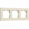 Рамка на 3 поста Slab (айвори матовый) Werkel W0032962