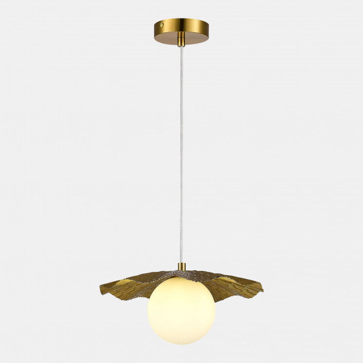 Светильник подвесной EVOLUCE Латунь/Белый G9 1*5W 4000K          SLE1196-303-01
