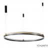 Люстра Crystal Lux FERNANDO SP88W LED D1000 BLACK/GOLD