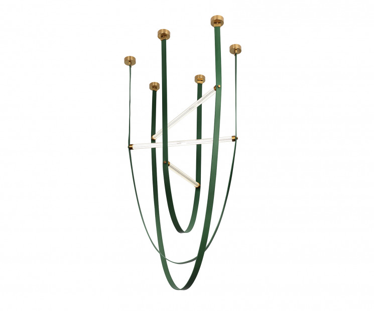 Подвес Kink Light Ровекс зеленый L120+L140+L150 Led 46W (4000K) 07686-120+140+150,07