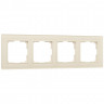 Рамка на 4 поста (молочный, стекло) W0041141 Werkel