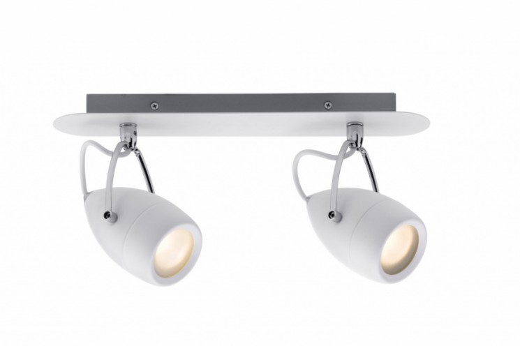 Светильник влагозащищенные для ванных комнат Paulmann 60340 SL DROP IP44 BALKEN 2X3,5W GU10 WS