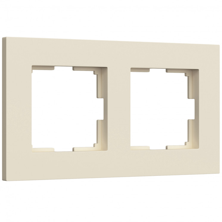 Рамка на 2 поста Slab (айвори матовый) Werkel W0022962