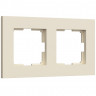 Рамка на 2 поста Slab (айвори матовый) Werkel W0022962
