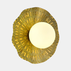 Светильник настенный EVOLUCE Латунь/Белый G9 1*5W 4000K          SLE1196-301-01