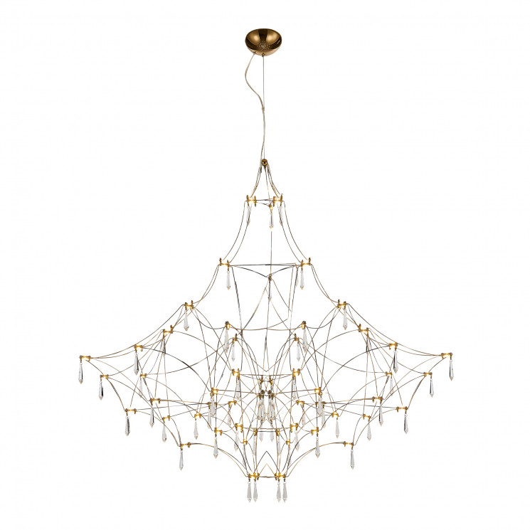 Светильник подвесной ST Luce Золотистый/Прозрачный LED 114*0,5W 3000K         SL6601.213.114