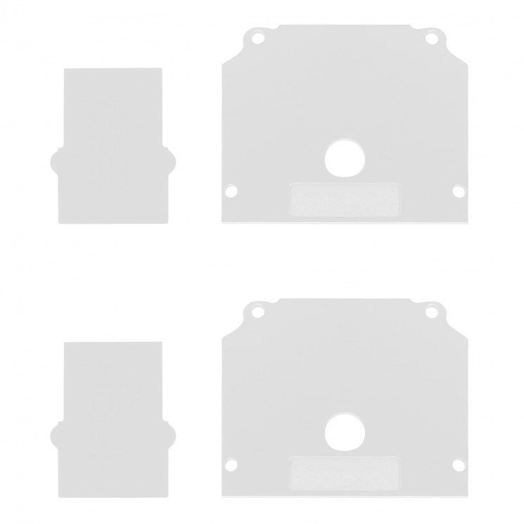 Торцевая заглушка (внешняя и внутрення 2+2шт) SKYLINE 48 ST Luce Белый        ST047.589.02