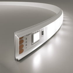 Гибкий алюминиевый профиль для светодиодной ленты Elektrostandard LL-2-ALP012 белый