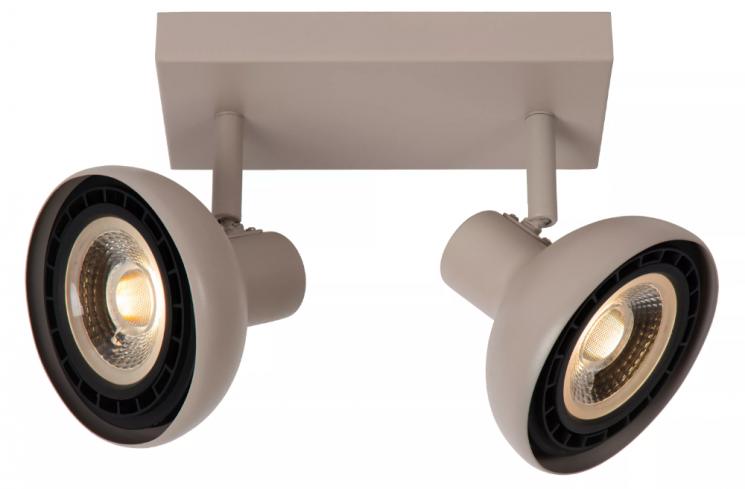 Светильник спот Lucide SENSAS - Ceiling spotlight - 2xGU10 (ES111) - Cream 30997/02/38