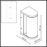 Уличный светильник ODEON LIGHT 7180/12WL NATURE IP65 LED 12W 1600Лм 3000K 162° 220-240V CORTENA Ширина 10 см Высота 25 см коричневый/акрил/металл