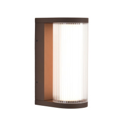 Уличный светильник ODEON LIGHT 7180/12WL NATURE IP65 LED 12W 1600Лм 3000K 162° 220-240V CORTENA Ширина 10 см Высота 25 см коричневый/акрил/металл