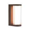 Уличный светильник ODEON LIGHT 7180/12WL NATURE IP65 LED 12W 1600Лм 3000K 162° 220-240V CORTENA Ширина 10 см Высота 25 см коричневый/акрил/металл