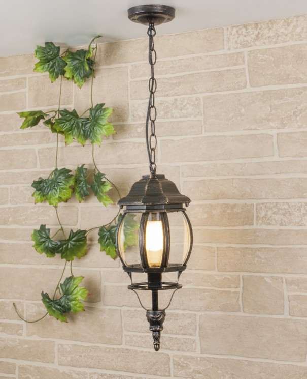 Светильник уличный Elektrostandard GL 1001H черное золото