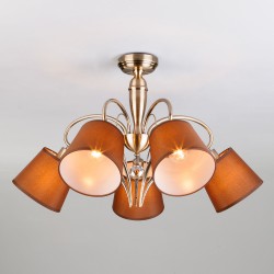Потолочный светильник Eurosvet 60074/5 античная бронза Lilly