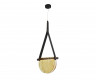 Подвес Kink Light Тэрро черный (плафон янтарь) w37*5 h120 Led 8W (4000K) 07687-30,19(03)