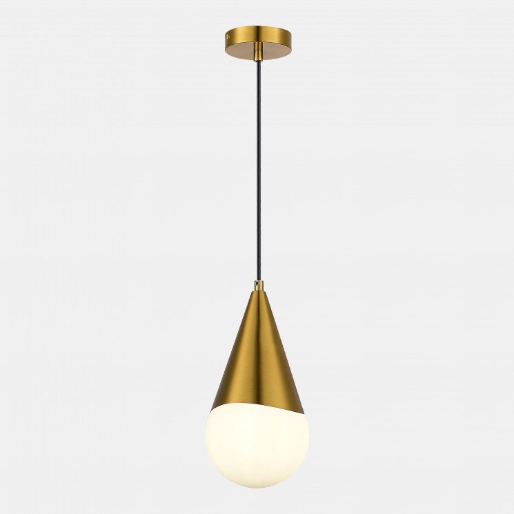 Светильник подвесной EVOLUCE Золотистый/Белый E27 1*40W           SLE1197-203-01