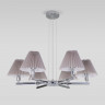 Подвесная люстра Eurosvet 60136/6 хром/серый Peony